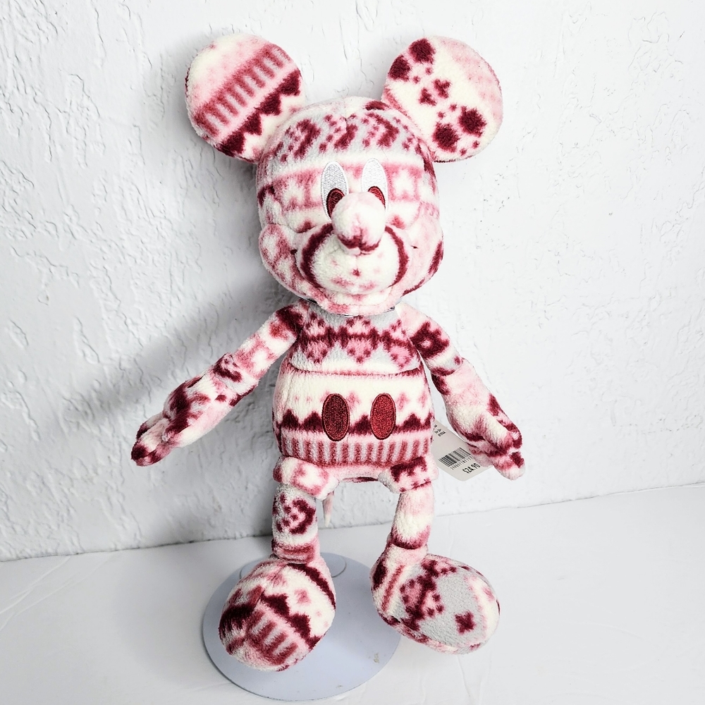Uniqlo x Disney Mickey Mouse Plush Pink Fleece Takara Tomy Art Limited Edition